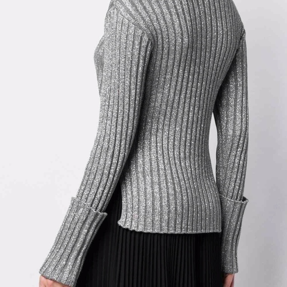 ❌SOLD❌NWT RED VALENTINO Metallic Cuff Sweater - Picture 2 of 8